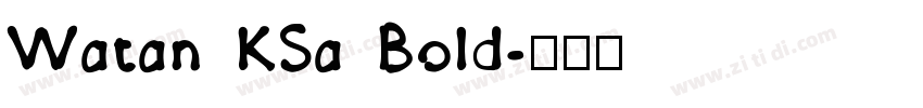 Watan KSa Bold字体转换 Watan KSa Bold字体转换